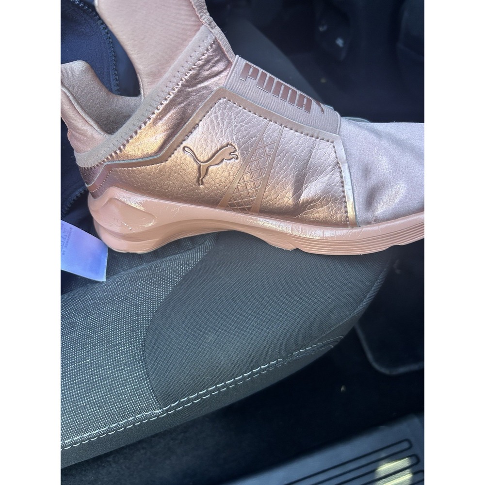 Puma Fenty by Rihanna Avid Rose Gold Metallic Sneakers Women's Size 6